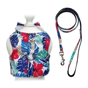 Hawaiian Harness Vest with Matching Leash (size: XL)