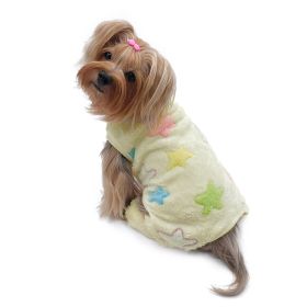 Ultra Plush Colorful Stars Front Sleeveless Pajamas (size: XL)