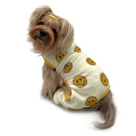 Ultra Plush Happy Face Front Sleeveless Pajamas (size: XL)