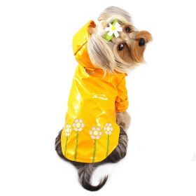 Polka Dots & Daisies Raincoat with Cotton Lining (size: XL)