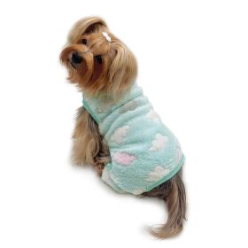Ultra Plush Fluffy Clouds Front Sleeveless Pajamas (size: M)