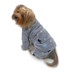 Ultra Thick Plush Penguins Turtleneck Pajamas (size: M)
