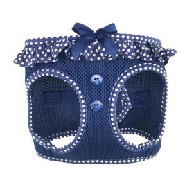 American River Choke Free Dog Harness Polka Dot Collection (Color: Navy Polka Dot, size: 2X/3X-Large)